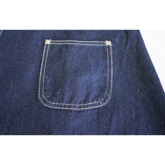 Bongo Denim Halter strap Maxi Dress 1X Empire Waist Street Western Y2K 90s Style - Picture 7 of 13